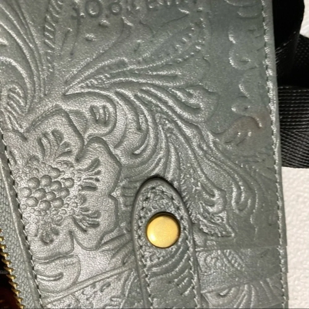 Margot embossed leather card holder wallet
